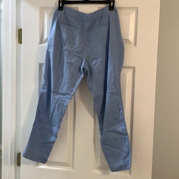 Blue linen pants - Picture 3 of 3